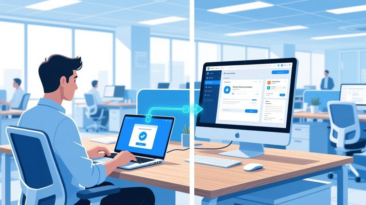 ToDesk 跨平台连接示意图